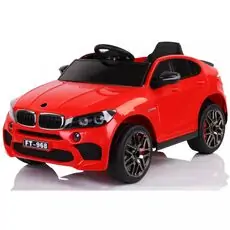 BMW Electric Car Red - ელექტრო მანქანა კაუჩუკის საბურავით
