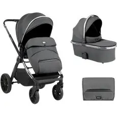 KikkaBoo Tiffany 3in1 Dark Grey საბავშვო ეტლის კომპლექტი