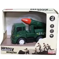 Friction Military Trucks With Lights And Sound სათამაშო მანქანა