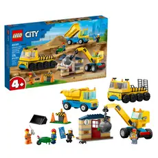 Lego City 60391 Construction Trucks and Wrecking Ball Crane
