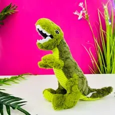 Koopman Fluffy Dinosaur Green - რბილი სათამაშო დინოზავრი