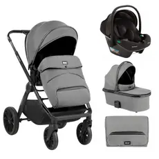 KikkaBoo Tiffany 4in1 Light Grey საბავშვო ეტლის კომპლექტი