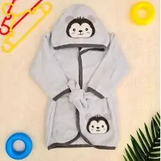 Little Bear bath set Blue საბავშვო ხალათის ნაკრები