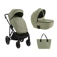 Kikkaboo Stroller 3in1 Thea Army Green საბავშვო ტრანსფორმერი ეტლი