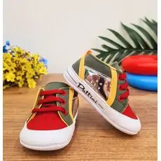 Baby Pattini Sport Red/Green საბავშვო ფეხსაცმელი