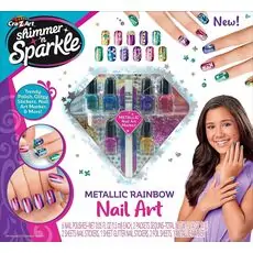 Cra-Z-Art Metallic Rainbow Nail Art საბავშვო ლაქის ნაკრები