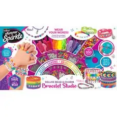 Cra-Z-Art Deluxe Bead & Charm Bracelet Studio აქსესუარების გასაკეთებელი ნაკრები