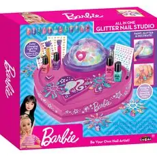 Cra-Z-Art Barbie Glitter & Shine Nail Studio საბავშვო ლაქის ნაკრები
