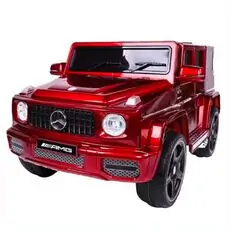 Mercedes Benz G63 AMG Painted Red - ელექტრო მანქანა კაუჩუკის საბურავებით