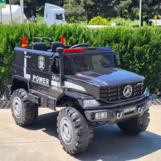 Mercedes Police Jeep Black - ელექტრო მანქანა