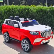 Jeep Police Car Red - ელექტრო მანქანა