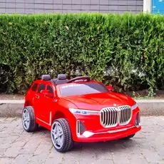 BMW X7 Red - ელექტრო მანქანა კაუჩკის საბურავებით