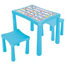 Pilsan-ის სკამი და მაგიდა 03 493 STORY TABLE WITH STOOLS Blue