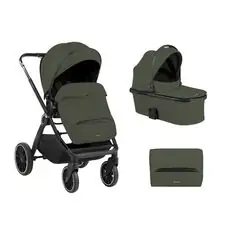 KikkaBoo Tiffany 3in1 Army Green საბავშვო ეტლის კომპლექტი