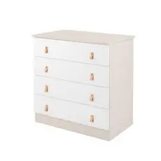 KikkaBoo Chipboard Dresser Elon Beige ახალშობილის გამოსაცვლელი კომოდი