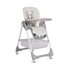 Moni High Chair Raffy Pink - საკვები სკამ-მაგიდა