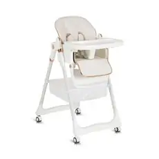 Moni High Chair With A Gift Lindo White - საკვები სკამ-მაგიდა საჩუქრით