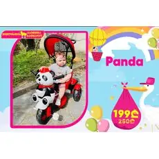 BABY HOPE LITTLE PANDA TRICYCLE (RED/BLACK)  სამთვლიანი ველო-ეტლი პანდა
