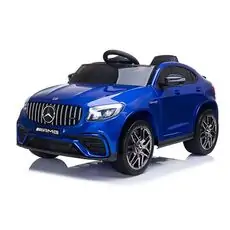 Moni Bo Mercedes GLC63S Amg Blue ელექტრო მანქანა კაუჩუკის საბურავებით და ტყავის სავარძლით
