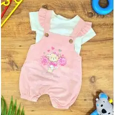 Cheer Up Overalls Pink -კომბინიზონი