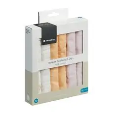 ​KikkaBoo Muslin cloth set 6 pcs Hedge-hugs ახალშობილის პირსაწმენდი​