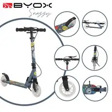 Byox Scooter Snazzy Grey სკუტერი (სამაკატი)