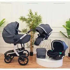 KikkaBoo Irene Dark Grey 4in1 2024 საბავშვო ეტლის კომპლექტი