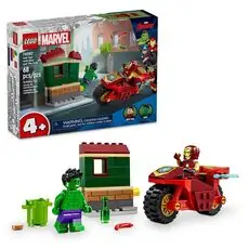 Lego Super Heroes 76287 Iron Man with Bike and The Hulk