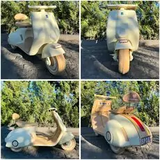 Vintage Electric Moto White - ელექტრო მოტოციკლი