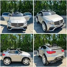Mercedes Benz Painted Silver - ელექტრო მანქანა კაუჩუკის საბურავებით