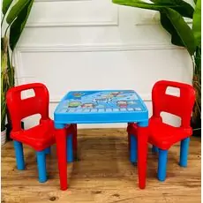 Pilsan-ის საბავშვო მაგიდა სკამით  03 414 HOBBY STUDY TABLE red