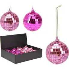 Christmas Balls Set Disco Style 6cm  ნაძვის ხის სათამაშოები
