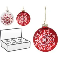 Christmas Ball With Snowflake ნაძვის ხის სათამაშოები