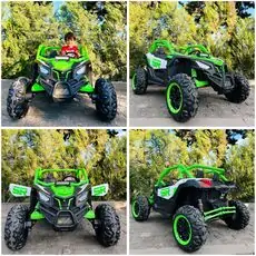 RC Racing Super Car Green - ელექტრო მანქანა კაუჩუკის საბურავებით