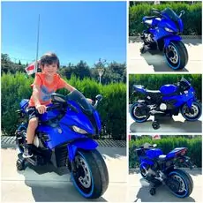 Electric Moto BMW Blue - ელექტრო მოტოციკლი