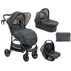 KikkaBoo Selina Dark Grey 4in1 2024 საბავშვო ეტლის კომპლექტი