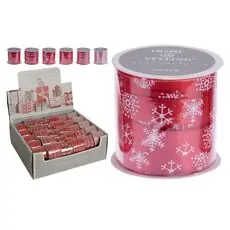 Christmas Ribbon On Roll საახალწლო შესაფუთი ლენტი