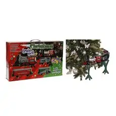 Christmas Train Set 36 Pcs საახალწლო მატარებელი განათებით და ხმით