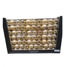 Christmas Hanging Decoration Ball Gold  ნაძვის ხის სათამაშოები