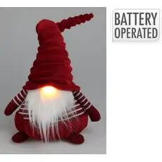 Christmas Figure Little Gnome With Led საახალწლო დეკორაცია განათებით