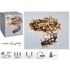 Christmas Outdoor Extra Warm White Led Lights 5mm 1000 Led საახალწლო განათებები