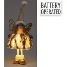 Christmas Angel Girl With Warm White Led საახალწლო დეკორაცია განათებით
