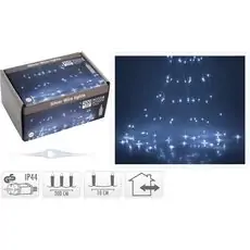 Christmas Ledlight Silverwire White Microled Lights 200 Led საახალწლო განათებები