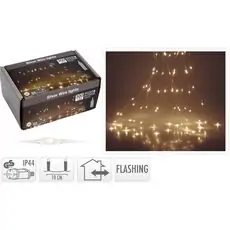 Christmas Ledlight Silverwire Warm White Microled Lights 300 Led საახალწლო განათებები
