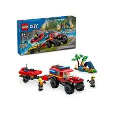 Lego City 60412 4x4 Fire Truck with Rescue Boat