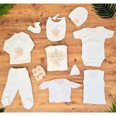 Little Queen Clothes Set Peach - ჩვილის სამოსის ნაკრები