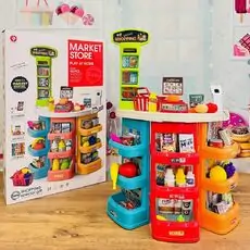 Market Play Set საბავშვო ფუნქციური დახლ-მაღაზია