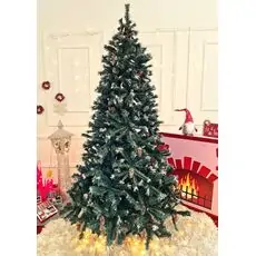 Christmas Tree With Pine Cones And Snow-Covered Branches საახალწლო ნაძვის ხე გირჩით და დათოვლილი ბოლოებით 210 სმ (OT011)