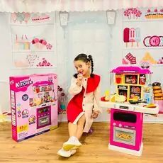 Kitchen Set With Accessories - ფუნქციური სათამაშო სამზარეულო