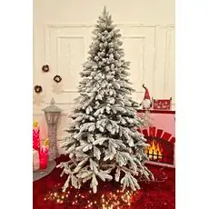 Global Snow-Covered Christmas Tree PVC+PE 210 CM ნაძვის ხე დათოვლილი შერეული სილიკონის წიწვებით